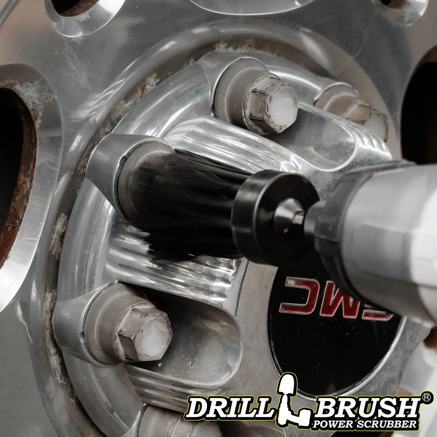 1in Black Brush - Ultra Stiff Stiffness - Long Bristles - Grill & Industrial Spot Cleaning | 1in-L-K-QC-DB - Image 3
