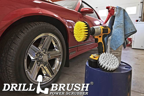 2-piece 4 inch Brush Kit - Soft & Medium Bristles - Home, Auto, & Bathroom Cleaning | 4in-S-WY-QC-DB - Image 6