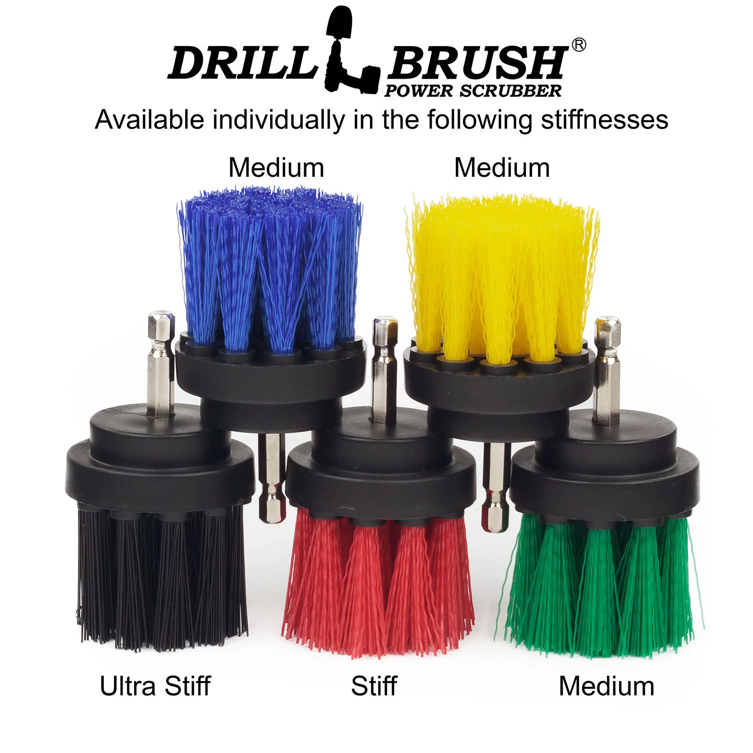 2in Red Brush - High Stiffness - Long Bristles - Outdoor Spot Cleaning | 2in-L-R-QC-DB - Image 5