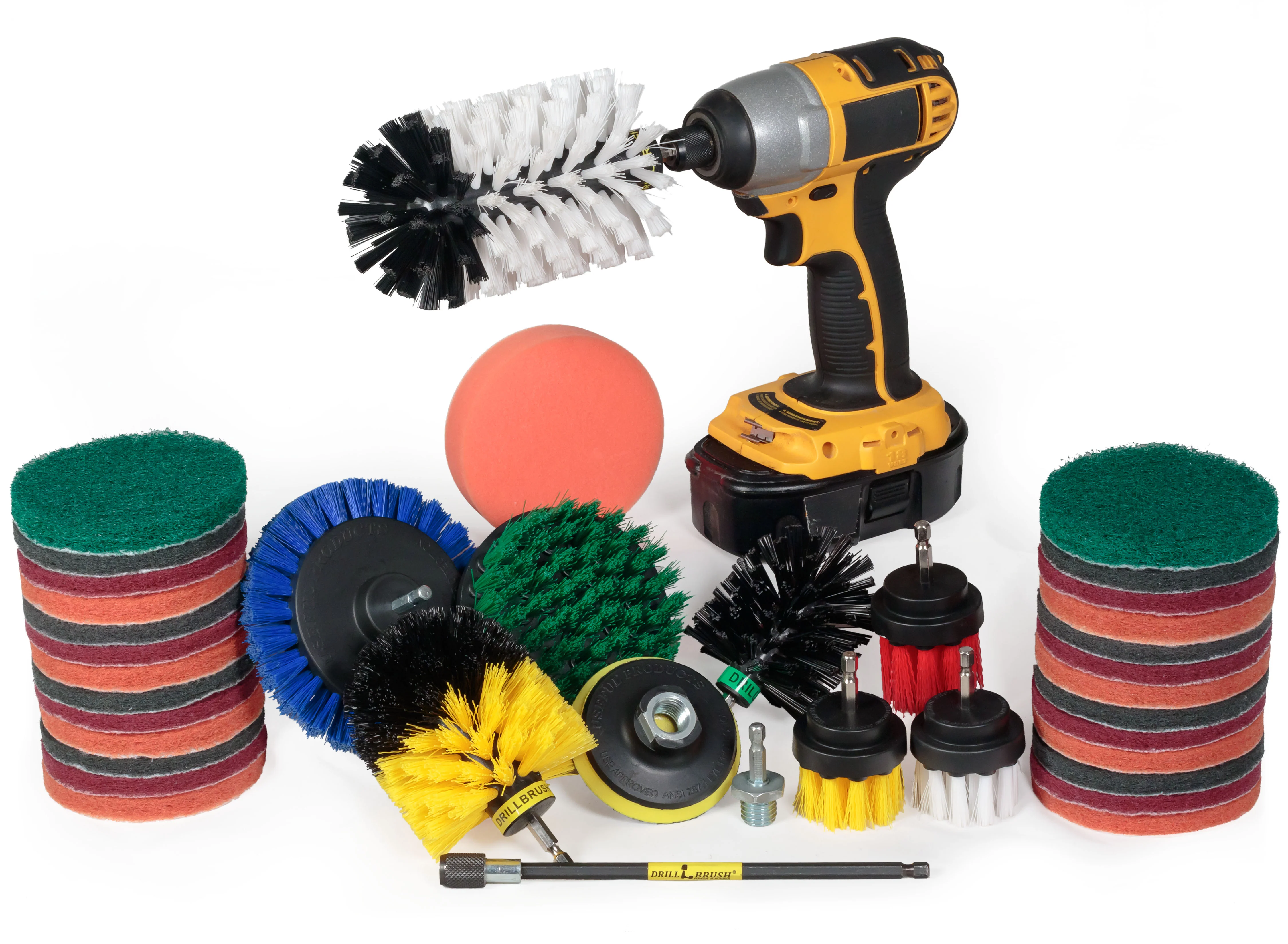 38 Piece Drillbrush Cleaning Kit - Soft, Medium, Stiff, & Ultra Stiff | 38pc-combo-QC-DB-A - Image 10