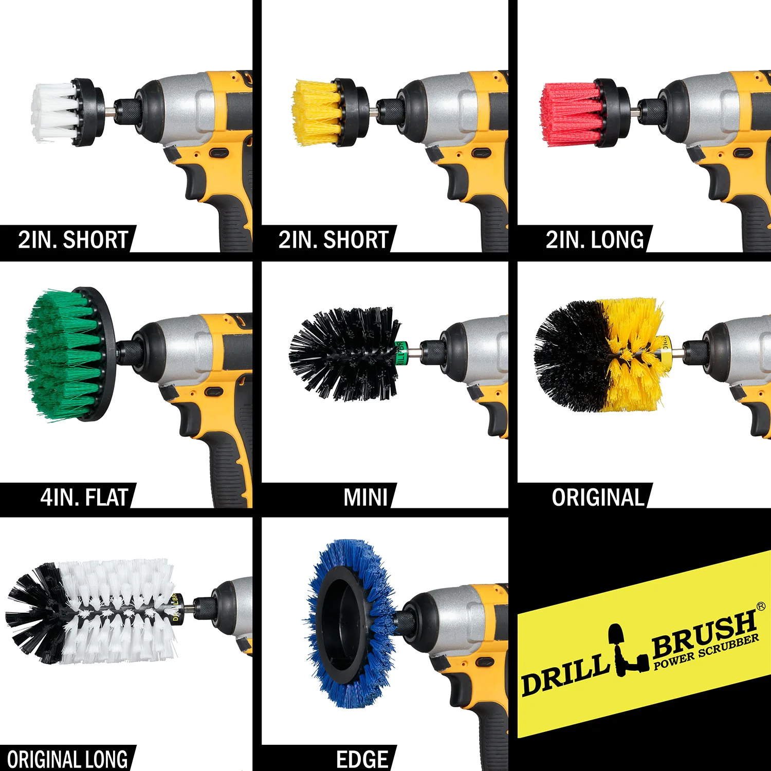 38 Piece Drillbrush Cleaning Kit - Soft, Medium, Stiff, & Ultra Stiff | 38pc-combo-QC-DB-A - Image 3