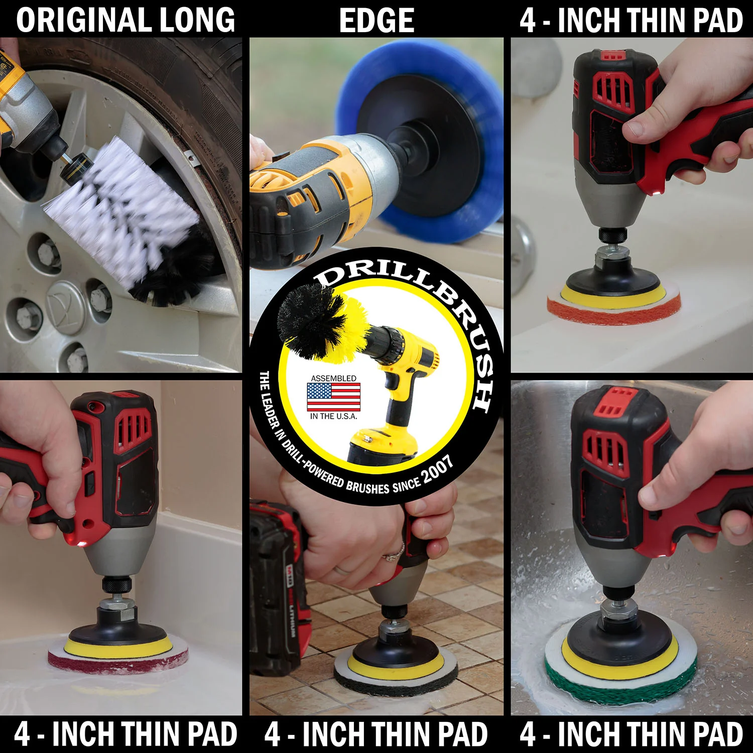 38 Piece Drillbrush Cleaning Kit - Soft, Medium, Stiff, & Ultra Stiff | 38pc-combo-QC-DB-A - Image 5