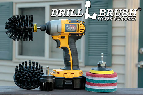 Original, 4in, & 2in Stiff Black Brushes w/ 4in Variety Pads - Grill & Industrial | S-K42O-P4-2WRB-3V-QC-DB - Image 8