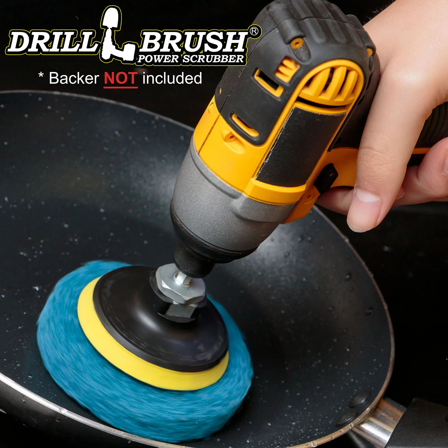 4in Blue Scrubbing Pads Refill - Stiff - Kitchen & Cookware Cleaning | 4in-P4B-refill-DB - Image 3