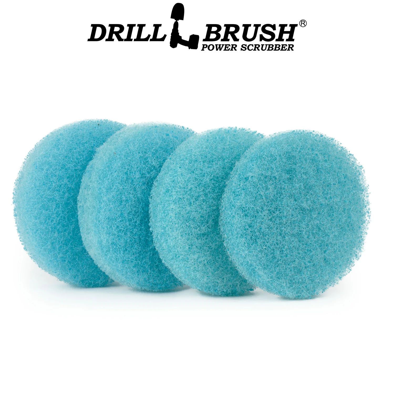 4 Inch Light Blue Scrubbing Pad Refill - Image 2