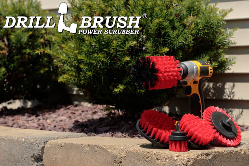 5in Flat Brush, 4in Flat Brush, 2in Short Brush, and Jumbo Original all in Stiff Red - Outdoor & Patio Cleaning Products  | R-S-E542J-QC-DB - Image 7