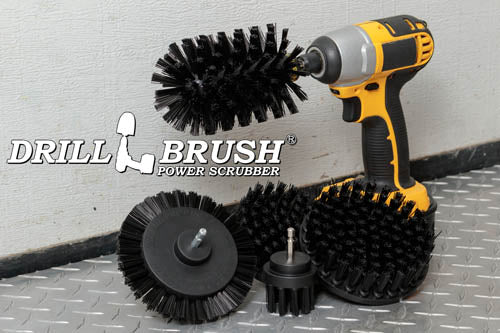 5in Flat Brush, 4in Flat Brush, 2in Short Brush, and Jumbo Original all in Ultra Stiff Black - Grill Cleaning Products  | K-S-E542J-QC-DB - Image 7