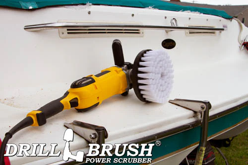 7in White Brush - Industrial Low Stiffness - Commercial Carpet Cleaning | 7in-L-W-T-DB - Image 5