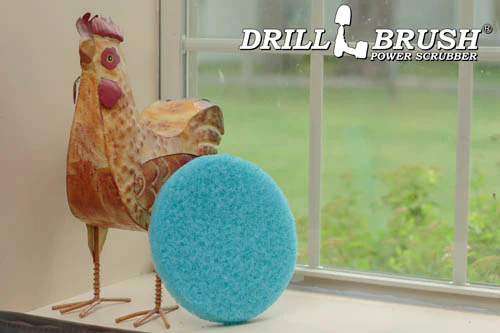 8 Inch Diameter Blue Medium Replacement Mild Scrub Pad - Image 4