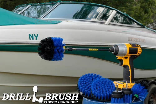 Ultimate Blue Brush Kit w/ 7in Extension - Medium Bristles - Pool & Marine | B-542OMS-2L-7X-QC-DB - Image 8