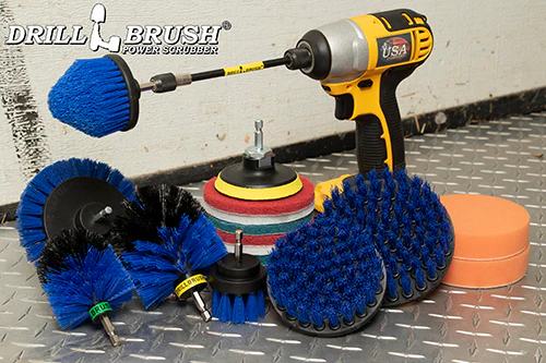 21-piece Blue Brush Kit - Medium Bristles | B-E542OMCS-P4-3WRB-2F-3V-5X-QC-DB - Image 8