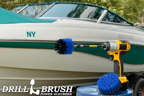 Mini & 4in Blue Brushes & 5in Extension - Medium Stiffness - Marine & Pool | B-S-4M-5X-QC-DB - Image 6