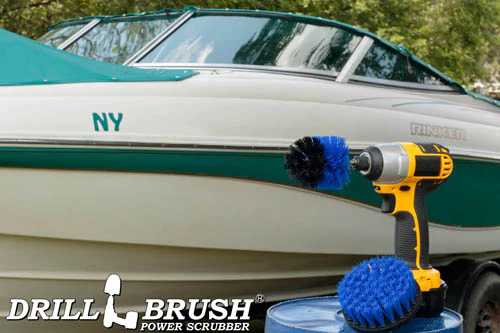 Mini & 4in Blue Brushes - Medium Bristles - Marine & Pool Cleaning | B-S-4M-QC-DB - Image 6