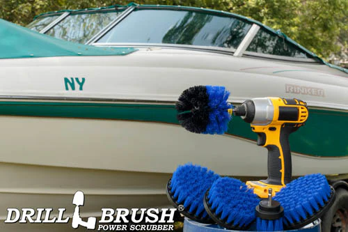 Original, 5in, 5in, 4in, & 2in Blue Brushes - Medium Bristles - Pool & Marine | B-S-5542O-QC-DB - Image 6
