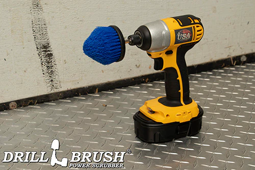 Blue Corner Brush - Medium Bristles - Cone Shaped - Marine & Pool Cleaning | C-S-B-QC-DB - Image 4