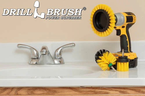 Edge Brush, 2in Long, and Mini Original all in Medium Stiffness Yellow - Shower Cleaning Supplies | Y-EMS-2L-QC-DB - Image 6