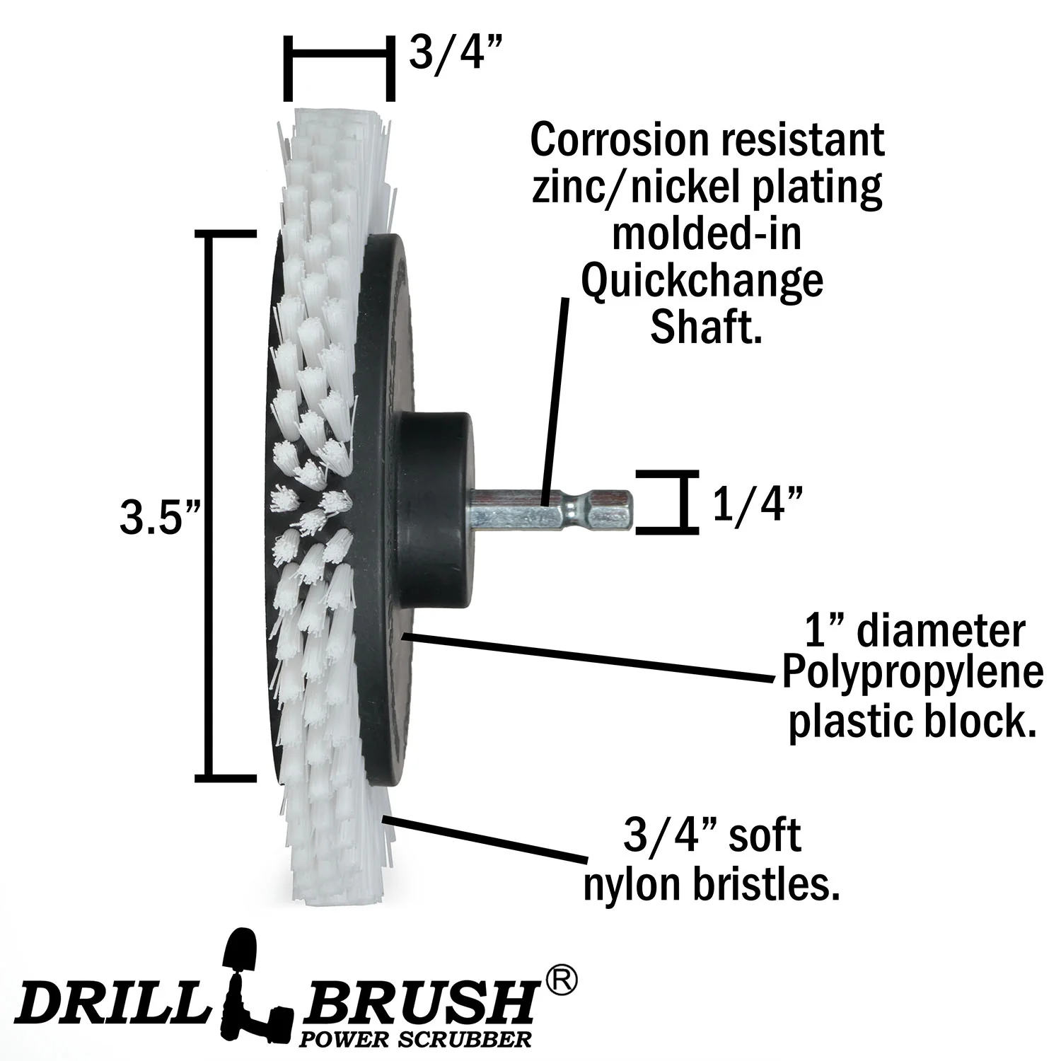 Edge, Jumbo, 5 inch, 4 inch, and 2 inch Short Brushes - Soft, Medium, Stiff, & Ultra Stiff Bristles - General Cleaning | WE-Y2-G4-RJ-K5-S-QC-DB - Image 5