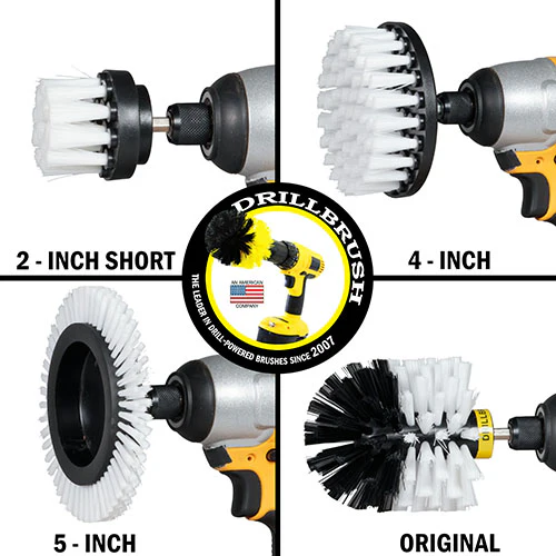 Edge, Original, 4in, & 2in White Brushes w/4in Pads - Soft - Home & Auto | S-WE42O-P4-WRB-3V-QC-DB - Image 3