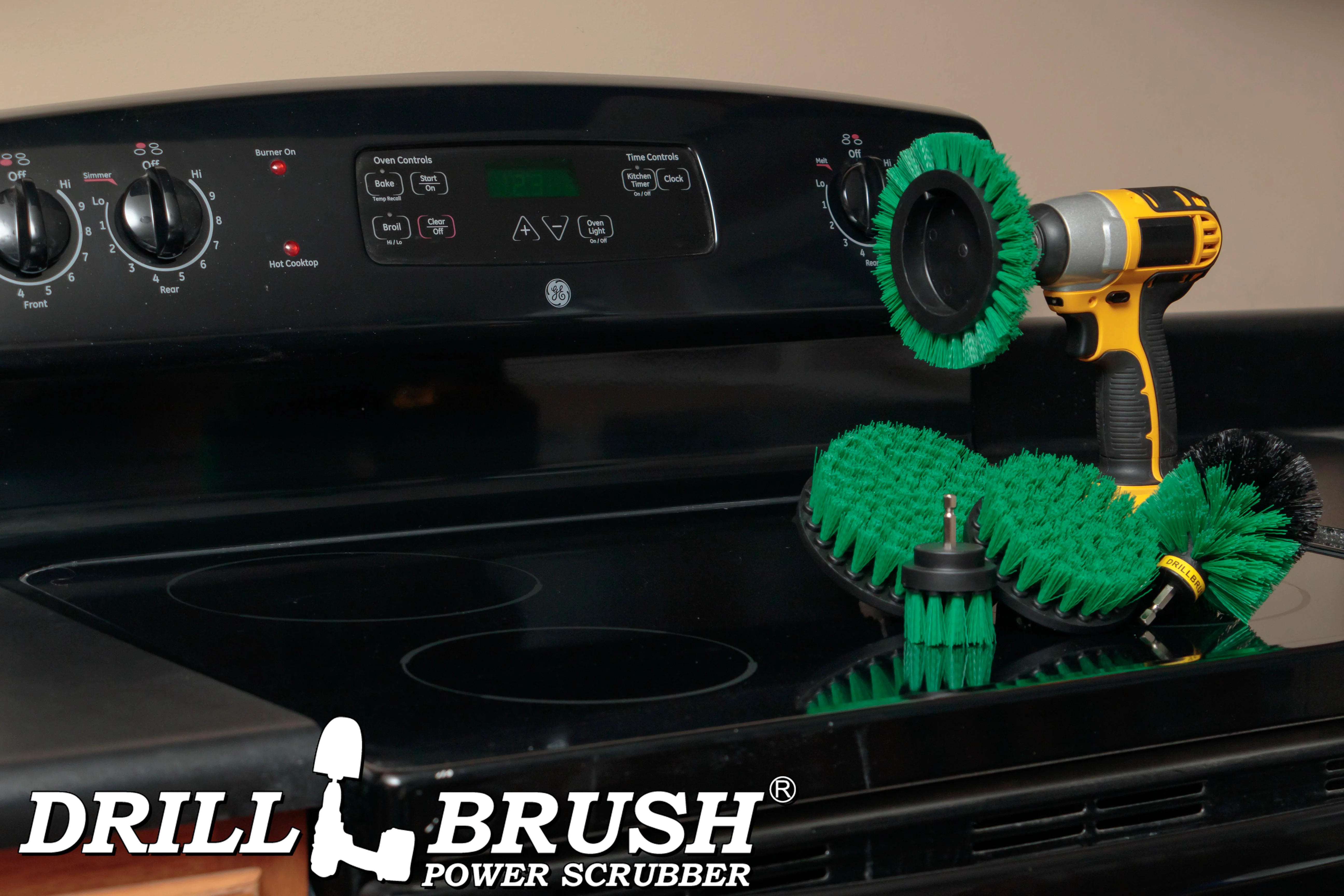 Edge, Original, 5in, 4in, & 2in Green Brushes - Medium Bristles - Kitchen & Appliance | G-S-E542O-QC-DB - Image 7