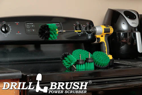 Ultimate Green Brush Kit w/7in Ext. - Medium Bristles - Kitchen & Appliance | G-542OMS-2L-7X-QC-DB - Image 8