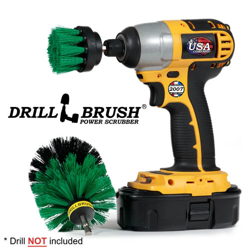 Original & 2in Green Brushes - Medium Stiffness - Kitchen & Appliance Cleaning | G-S-2O-QC-DB - Image 3