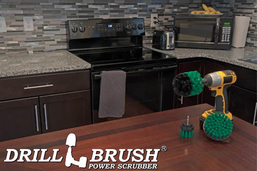 Original, 4in, & 2in Green Brushes - Medium Stiffness - Kitchen Cleaning | G-S-42O-QC-DB - Image 6