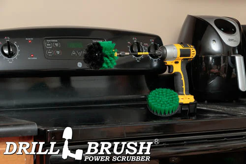 Original & 4in Green Brushes w/5in Extension - Medium Stiff - Kitchen & Appliance | G-S-4O-5X-QC-DB - Image 6