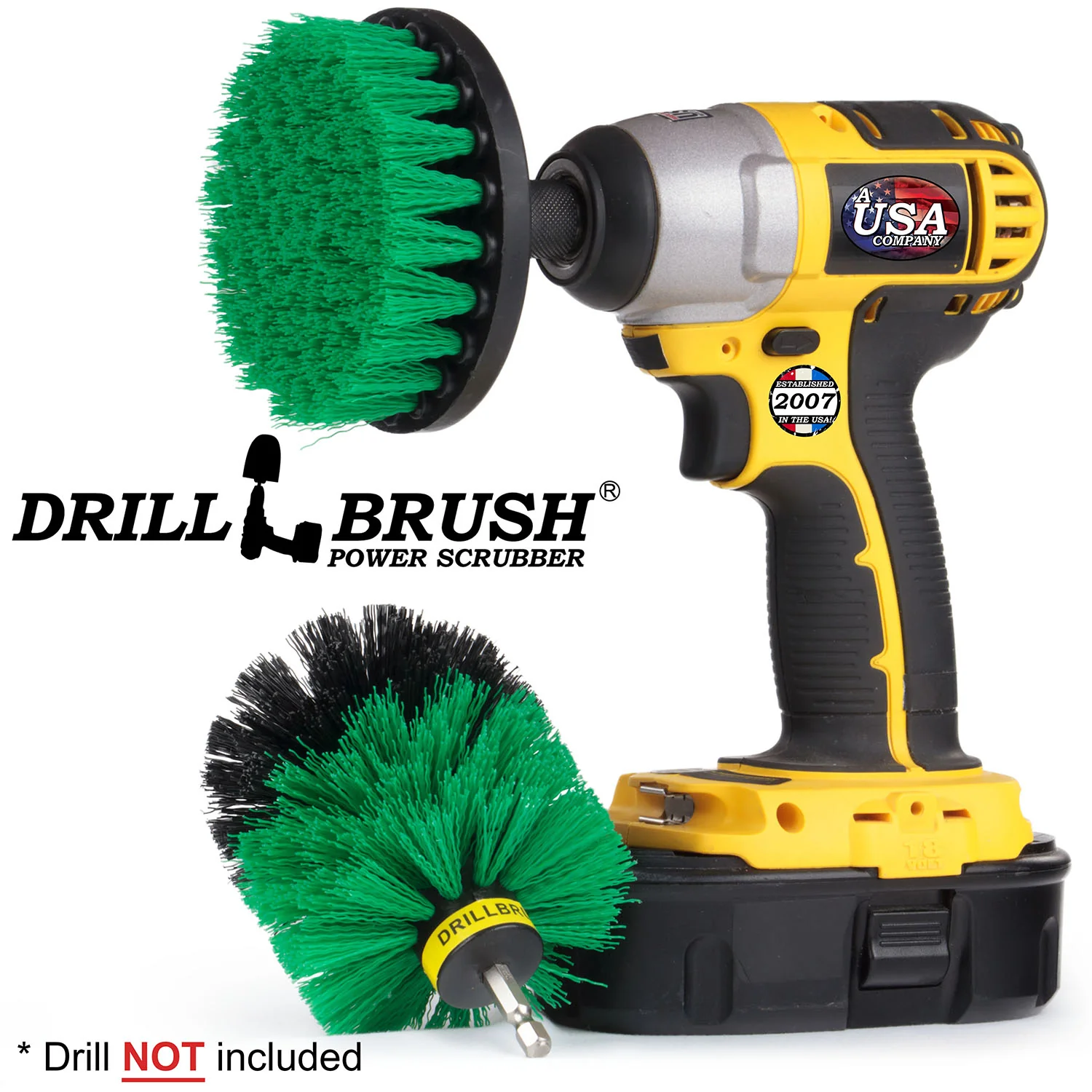 Original & 4in Green Brushes - Medium Bristles - Kitchen & Appliance Cleaning | G-S-4O-QC-DB - Image 3