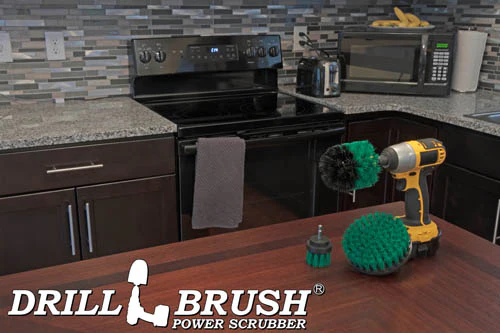 Original, 5in, & 2in Green Brushes - Medium Bristles - Kitchen & Appliance Cleaning | G-S-52O-QC-DB - Image 6