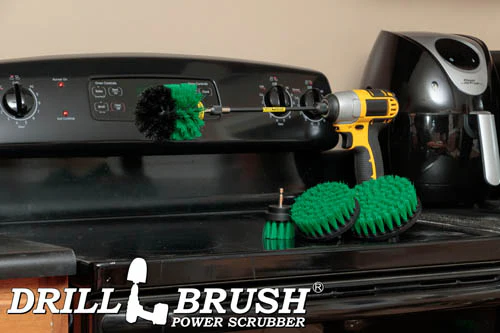 Original, 5in, 4in, 2in Green Brushes w/ 7in. Ext. - Kitchen & Appliance | G-S-542O-7X-QC-DB - Image 7