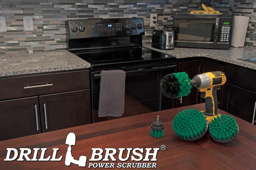 Original, 5in, 4in, & 2in Green Brushes - Medium Bristles - Kitchen & Appliance | G-S-542O-QC-DB - Image 6