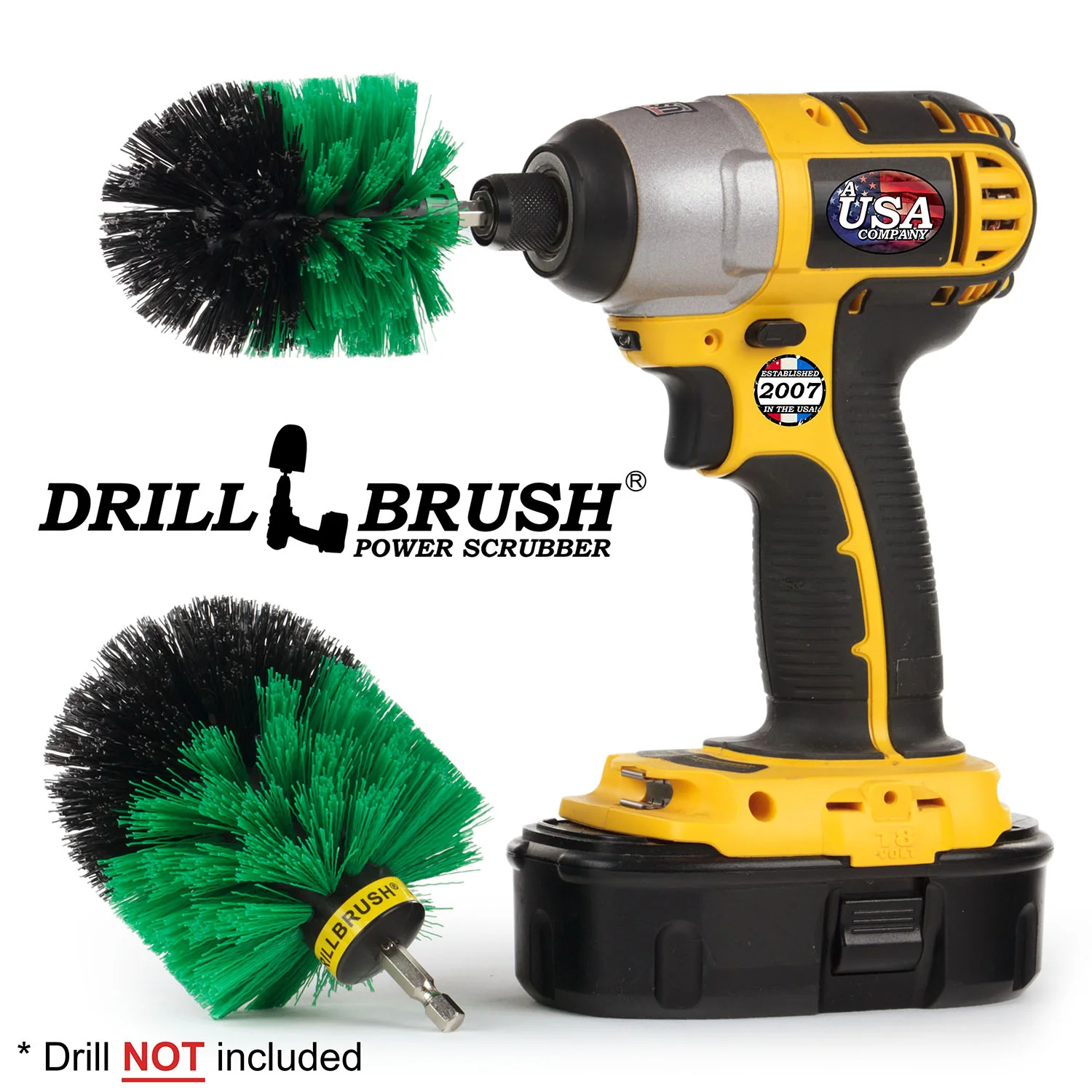 Original & Mini Green Brushes - Medium Bristles - Kitchen & Appliance Cleaning | G-S-MO-QC-DB - Image 3