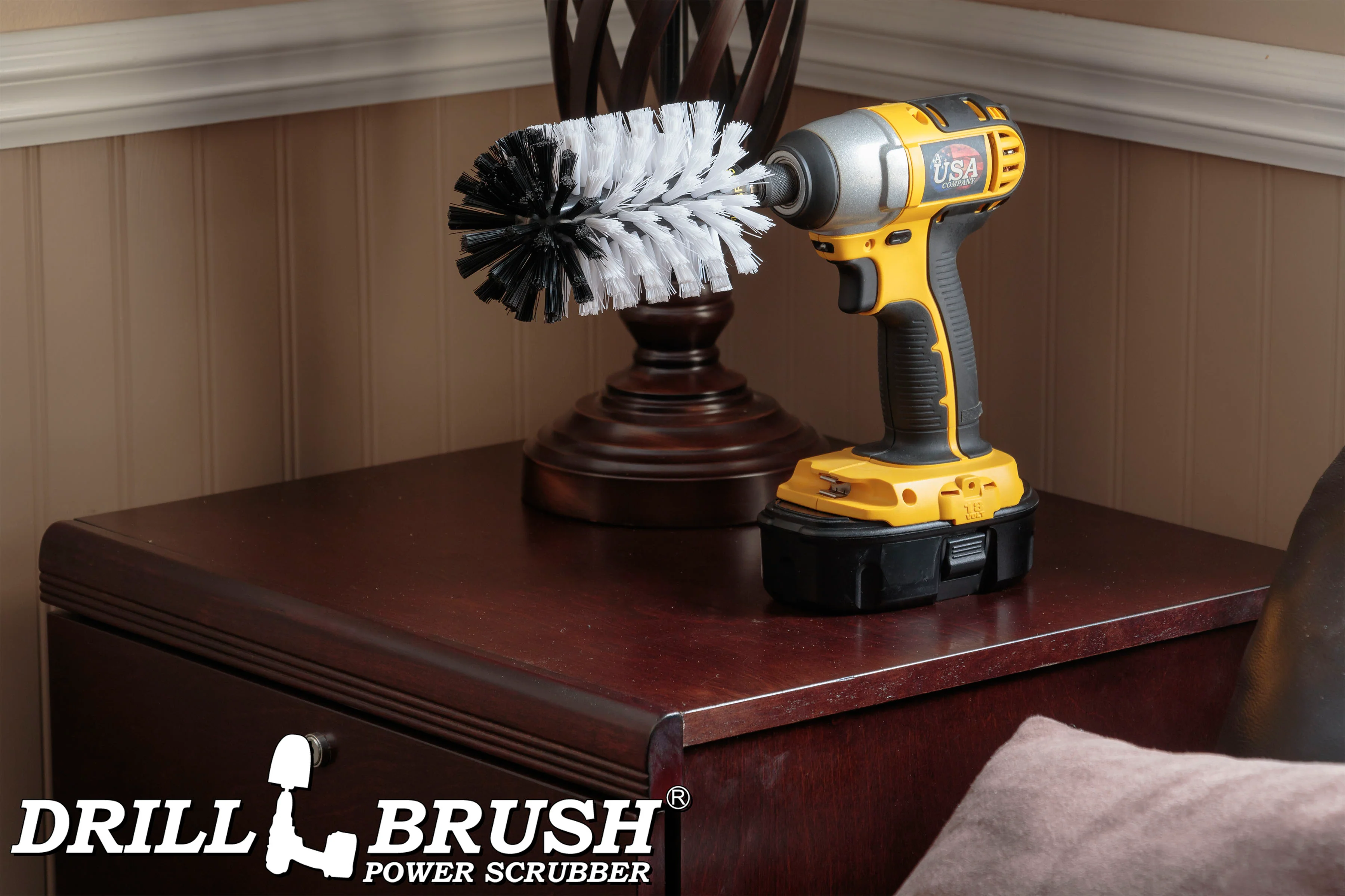 Jumbo Original White Brush - Soft Bristles - Bullet Shaped - Home & Auto Cleaning | J-S-W-QC-DB - Image 4