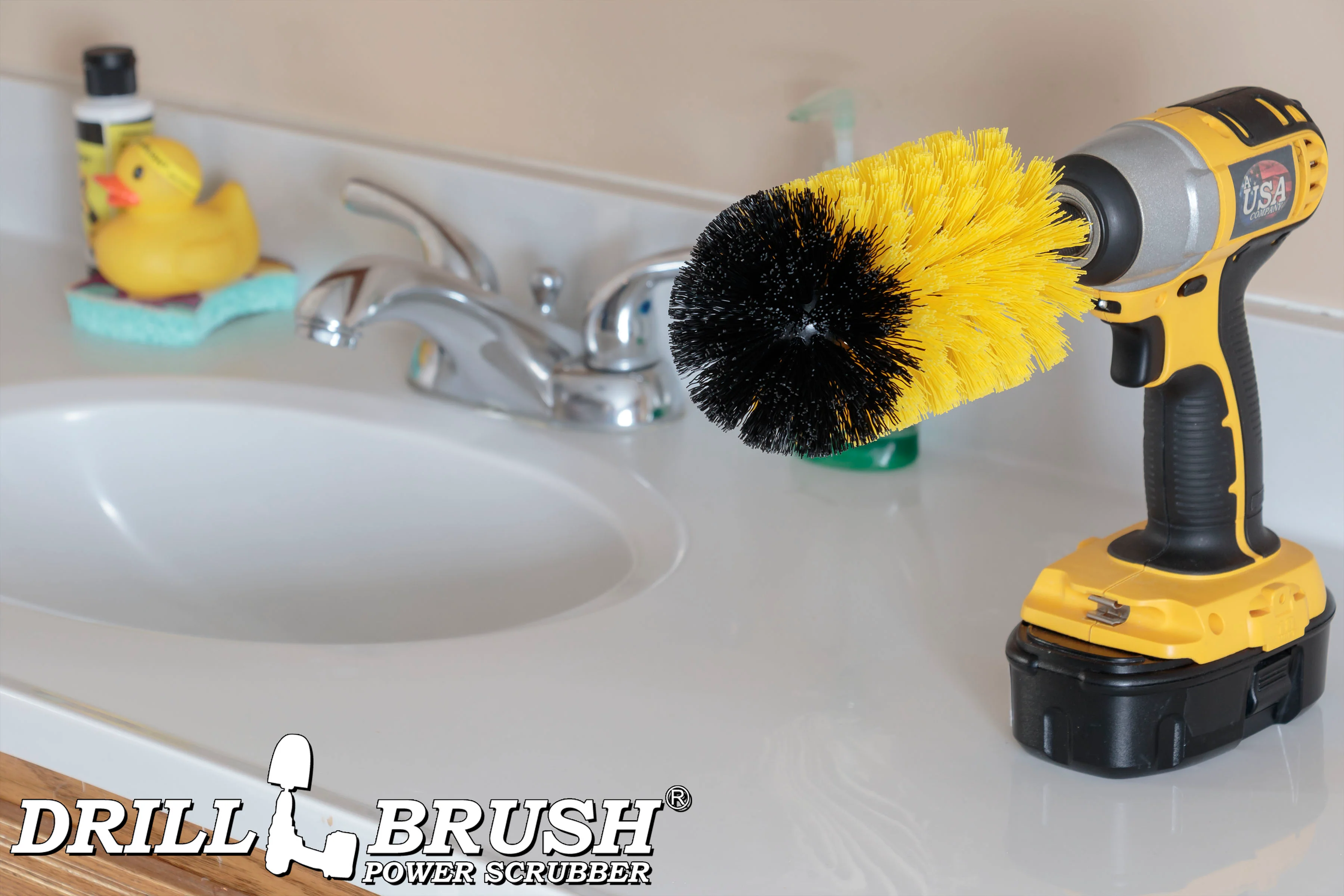 Jumbo Original Yellow Brush - Medium Stiffness - Bullet Shaped - Bathroom & Shower | J-S-Y-QC-DB - Image 4
