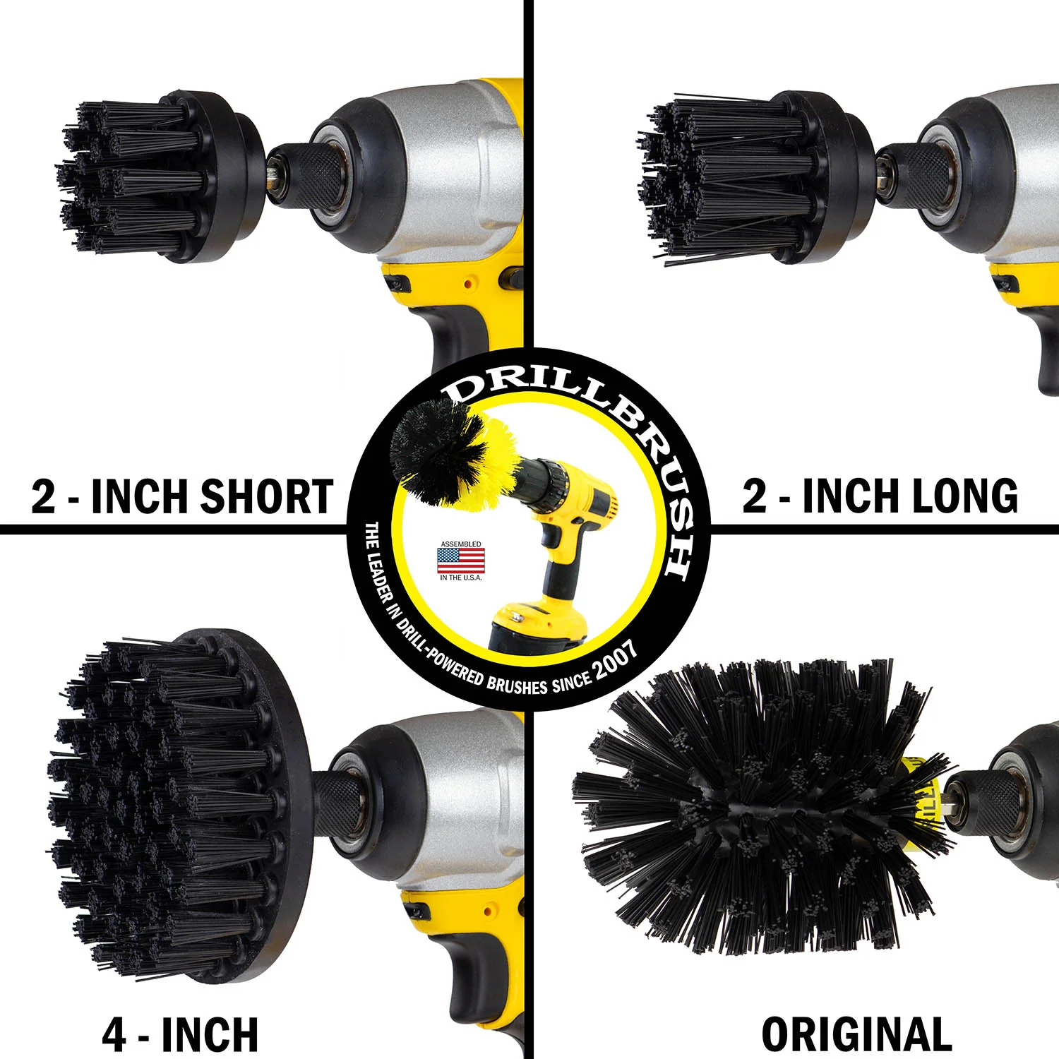 Original, 4in, 2in, & 2in-L Brushes - Ultra Stiff - Heavy Duty & Grill Cleaning | K-42OS-2L-QC-DB - Image 3