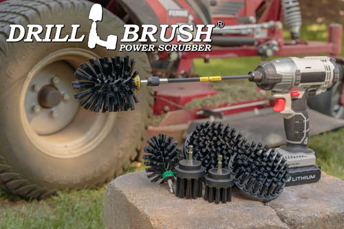 Ultimate Black Brush Kit w/7in Ext. - Ultra Stiff - Heavy Duty Cleaning | K-542OMS-2L-7X-QC-DB - Image 8