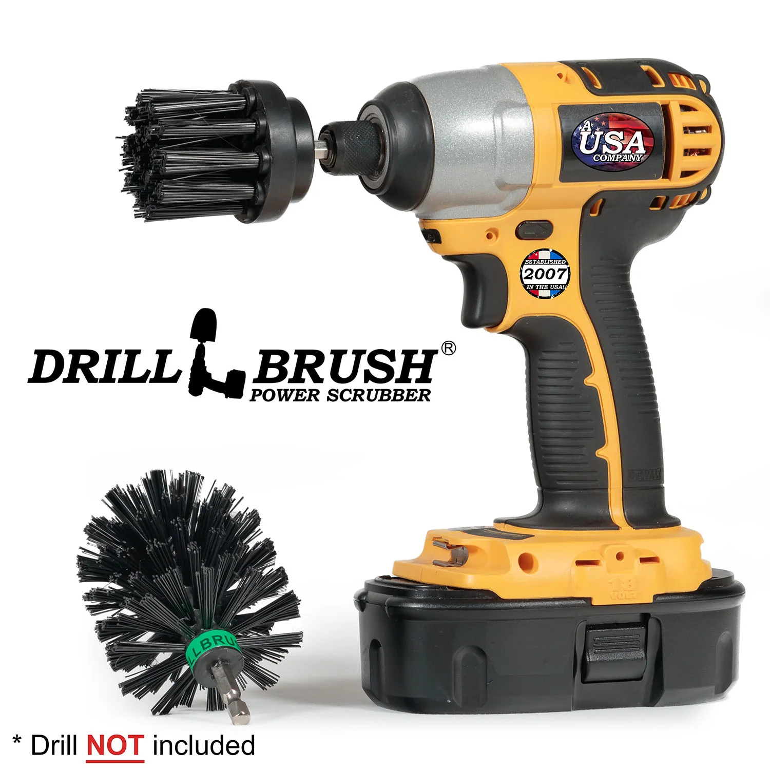 Mini & 2in-L Black Brushes - Ultra Stiff - Heavy Duty & Grill Cleaning | K-MS-2L-QC-DB - Image 3