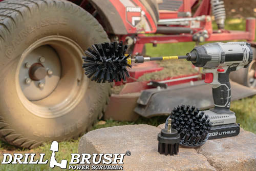 Original, 4in, & 2in Black Brushes w/5in Ext. - Heavy Duty & Grill Cleaning | K-S-42O-5X-QC-DB - Image 6