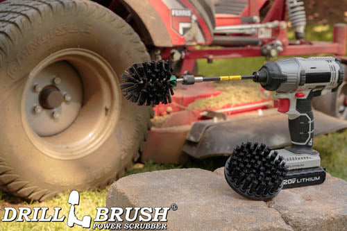 Mini & 4in Brushes w/ 5in Extension - Ultra Stiff - Heavy Duty & Grill Cleaning | K-S-4M-5X-QC-DB - Image 6