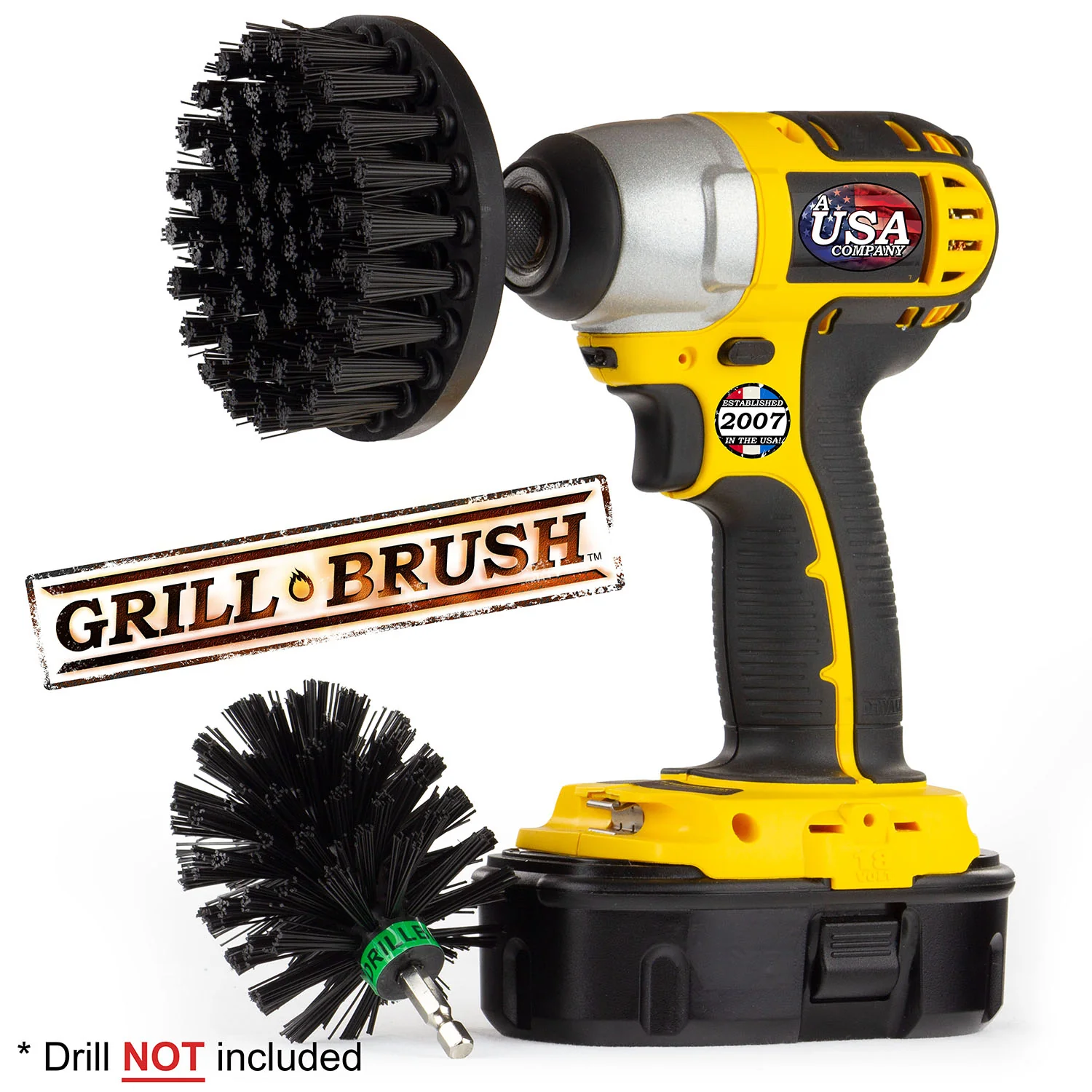 Mini & 4in Brushes - Ultra Stiff Bristles - Heavy Duty & Grill Cleaning | K-S-4M-QC-DB - Image 3