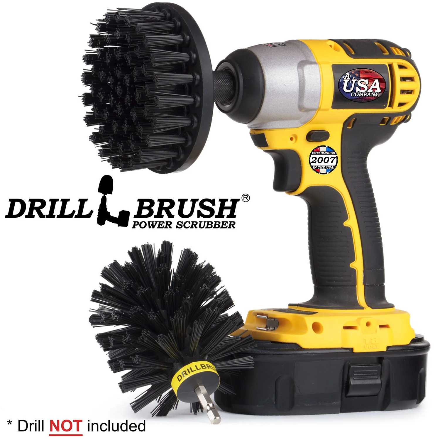 Original & 4in Black Brushes - Ultra Stiff Bristles - Heavy Duty & Grill Cleaning | K-S-4O-QC-DB - Image 3