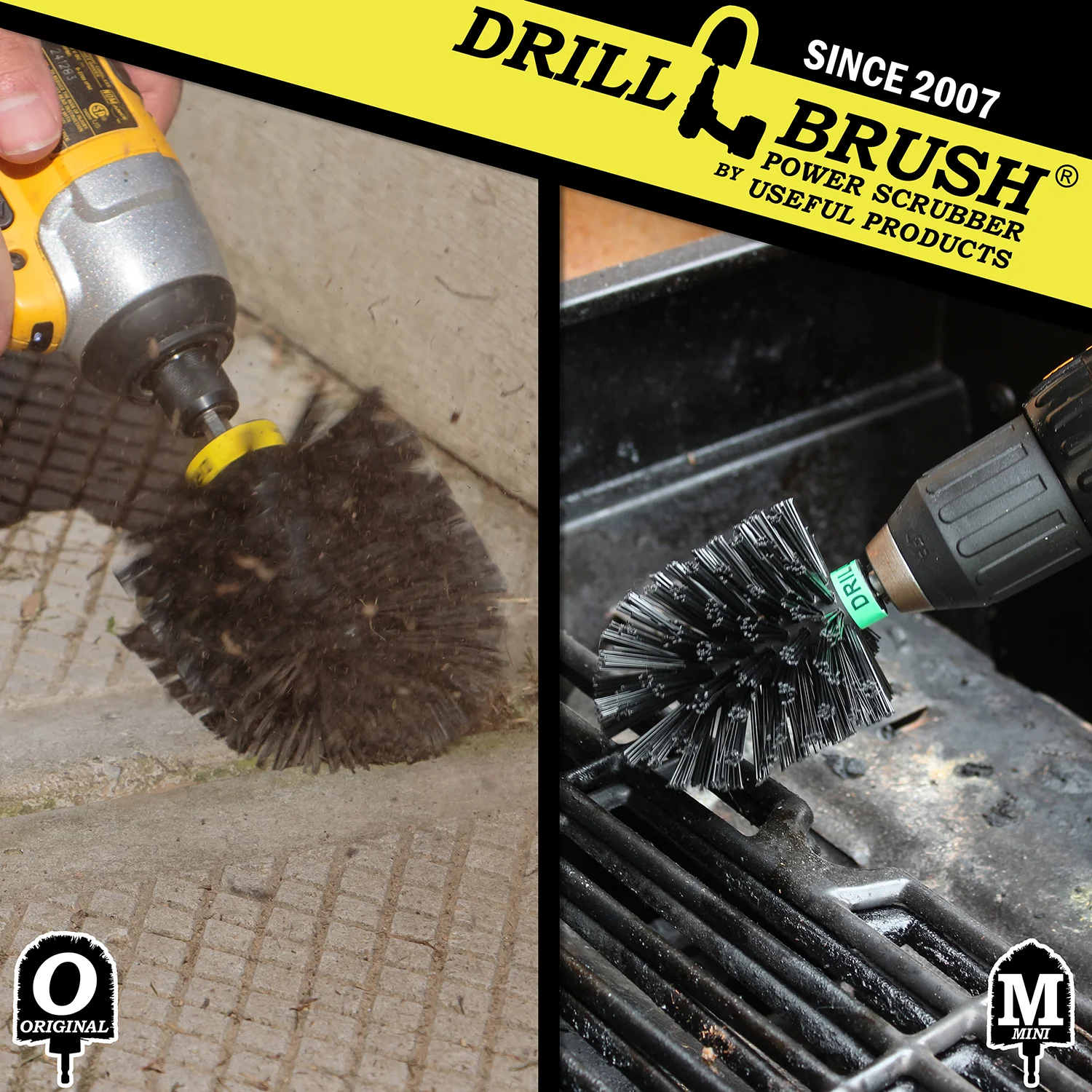 Original & Mini Brushes - Ultra Stiff Bristles - Heavy Duty & Grill Cleaning | K-S-MO-QC-DB - Image 4
