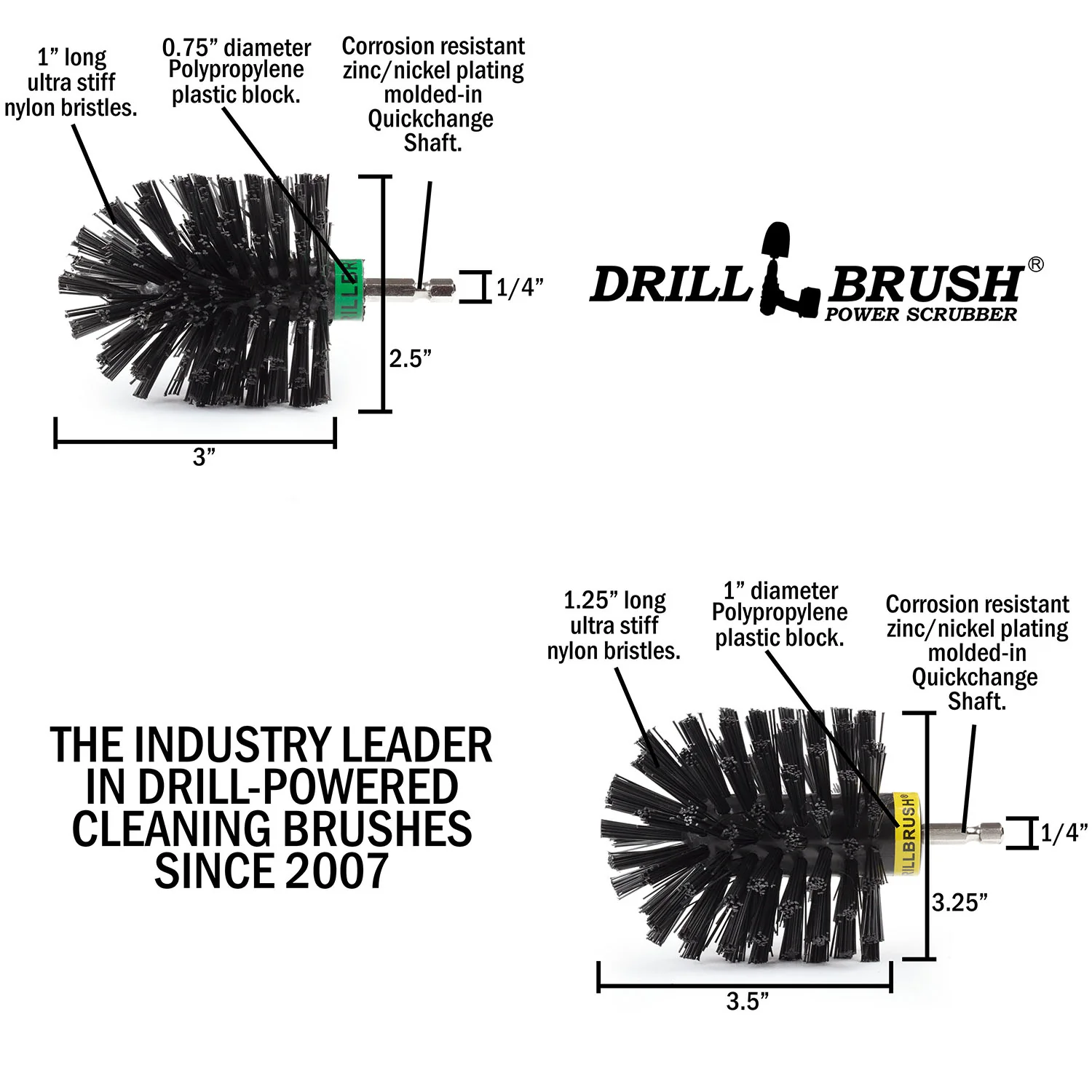 Original & Mini Brushes - Ultra Stiff Bristles - Heavy Duty & Grill Cleaning | K-S-MO-QC-DB - Image 5