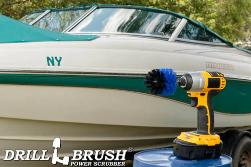 Mini Blue Brush - Medium Stiffness Bristles - Bullet Shaped - Pool & Marine | M-S-B-QC-DB - Image 5
