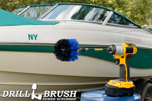 Original Blue Brush & 5in Ext. - Medium Bristles - Bullet Shaped - Pool & Marine | O-S-B-5X-QC-DB - Image 5