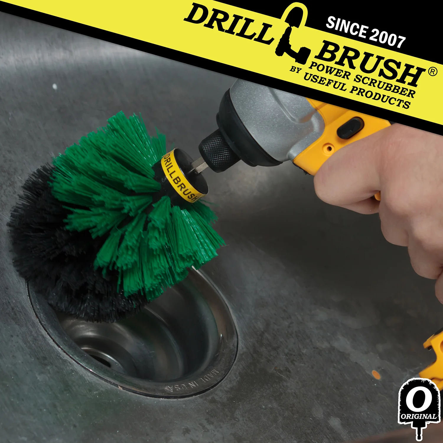 Original Green Brush - Medium Stiff - Bullet Shaped - Kitchen Sink & Fridge | O-S-G-QC-DB - Image 3