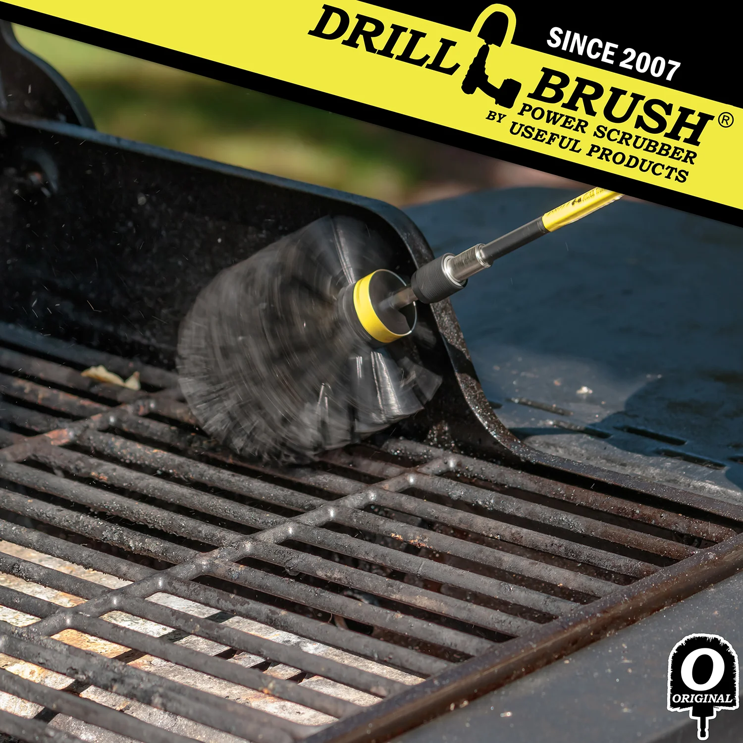 Original Black Brush & 5in Ext. - Ultra Stiff - Heavy Duty Cleaning & Paint Removal | O-S-K-5X-QC-DB - Image 3