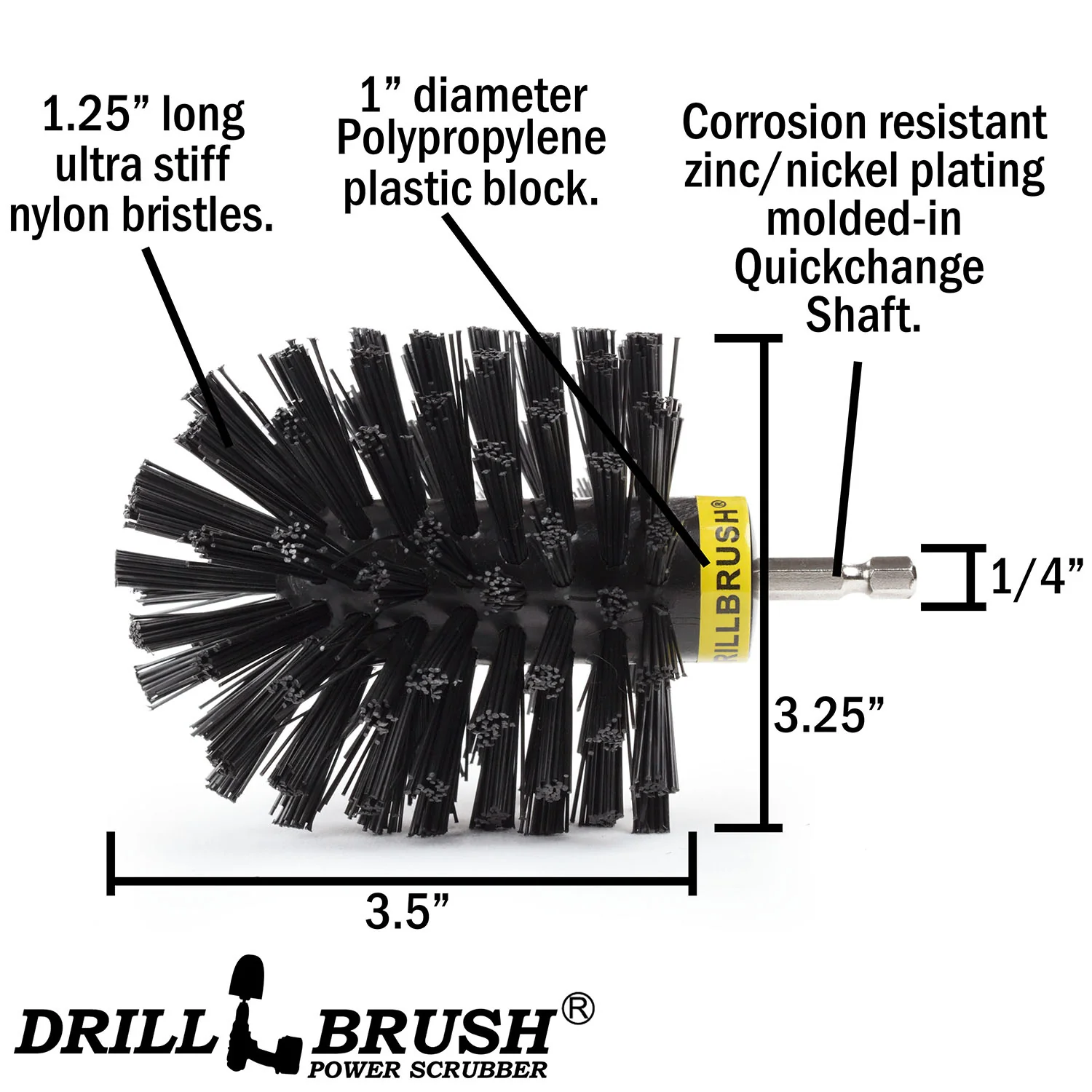 Original Black Brush - Ultra Stiff - Heavy Duty Cleaning & Paint Removal | O-S-K-QC-DB - Image 4