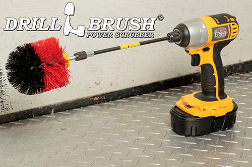 Original Red Brush & 7in Ext. - Stiff - Bullet Shaped - Masonry & Lawn Furniture | O-S-R-7X-QC-DB - Image 5