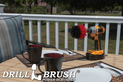 Original Red Brush - Stiff Bristles - Bullet Shaped - Masonry & Lawn Furniture | O-S-R-QC-DB - Image 5